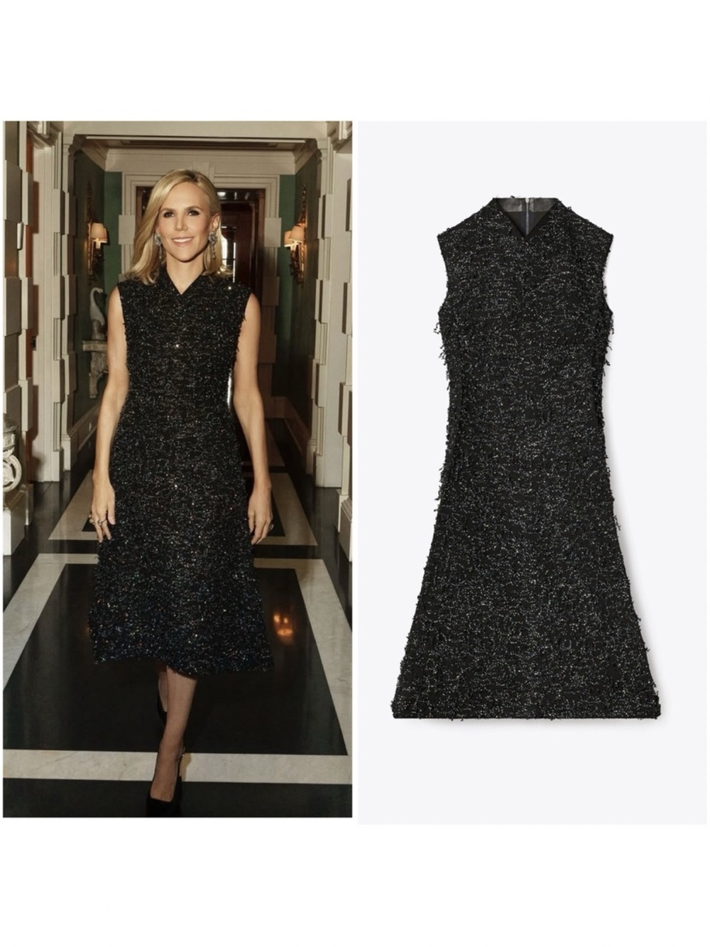 NWOT Tory Burch Sequined Fringe Dress $2,498 00